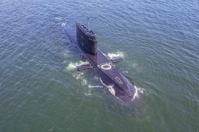 Экипаж подводной лодки «Можайск» выполнил глубоководное погружение в морском полигоне Балтийского флота