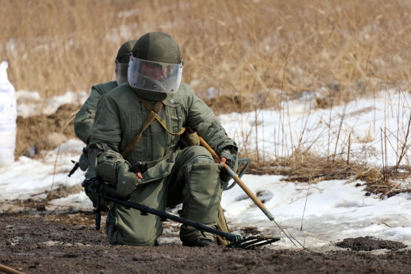 Инженеры общевойсковой армии ВВО в Приморском крае отработали способы ведения инженерной разведки