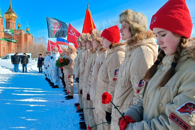 Юнармейцы Омской области приняли участие в лыжном пробеге, посвященном 79-й годовщине Победы в Великой Отечественной войне