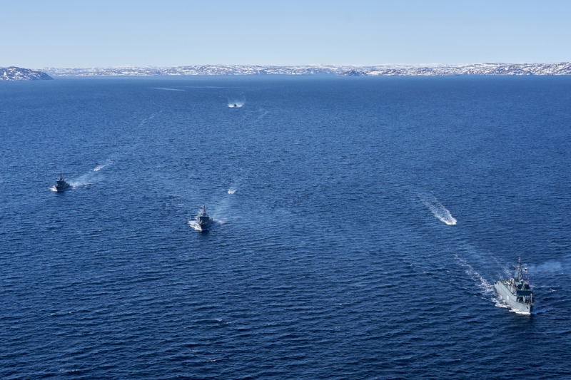 Корабельные тральные группы Северного флота проведут учения в морских полигонах Баренцева моря
