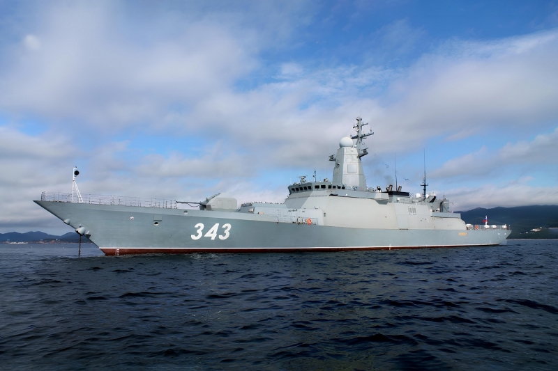 Корвет «Резкий» Тихоокеанского флота вернулся в пункт базирования во Владивостоке после выполнения задач на Камчатке