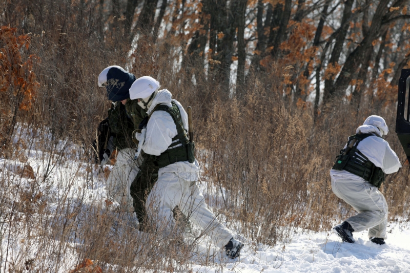 В Приморском крае разведчики общевойсковой армии Восточного военного округа провели тренировку по тактической подготовке