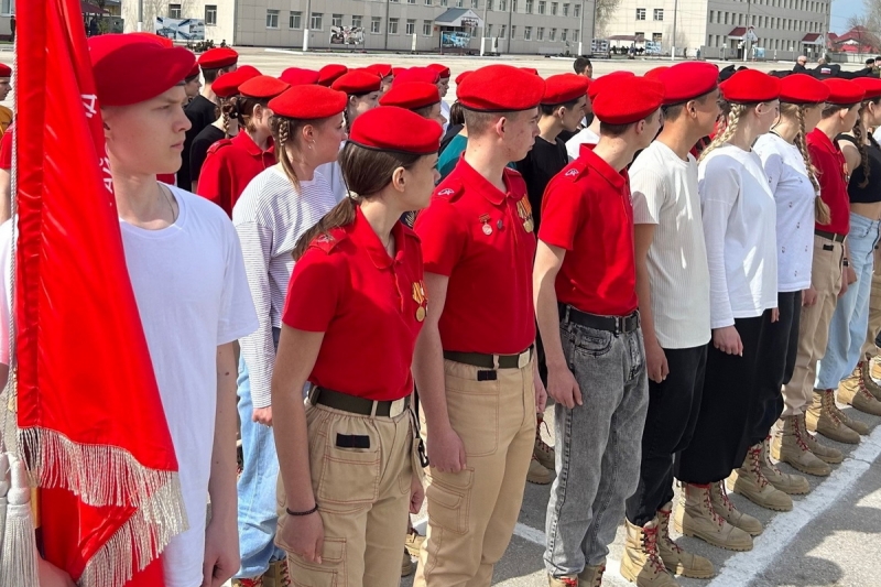 Юнармейцы Самарской области приняли участие в тренировке к параду  в День победы