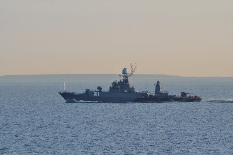 Корабли Балтийского флота выполнили торпедные стрельбы в Балтийском море