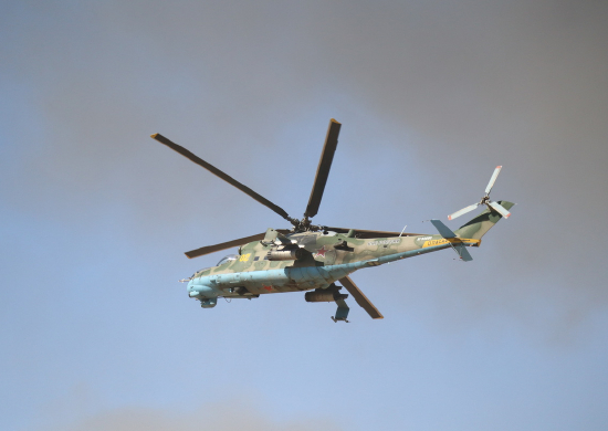 Российские вертолётчики отработали поиск и ликвидацию условного НВФ в горах Таджикистана
