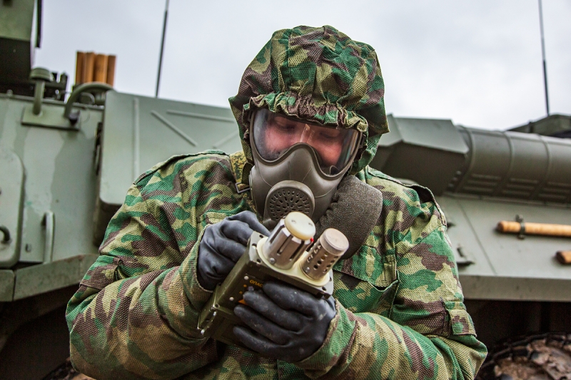 Военнослужащие РХБ защиты общевойсковой армии ВВО выполнили разведку  участков местности в Приморском крае